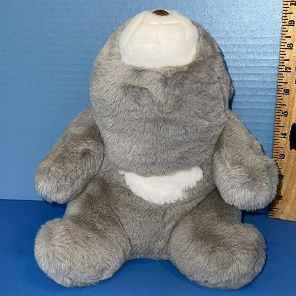 Vintage Gund Snuffles Teddy Bear 10" Plush Gray Stuffed Animal Soft Toy 6050369 - Picture 3 of 7